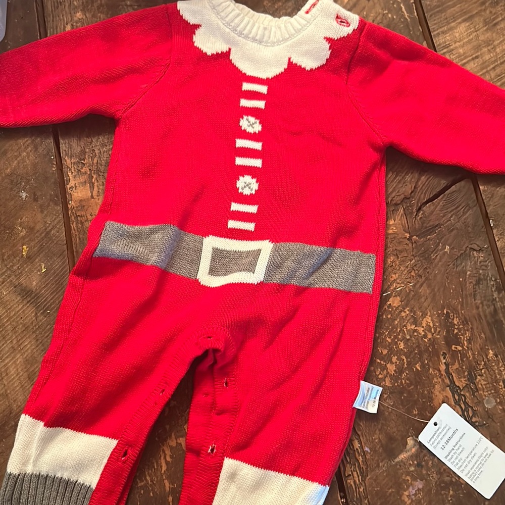 Boutique sweater Santa 1 piece 12-18 months